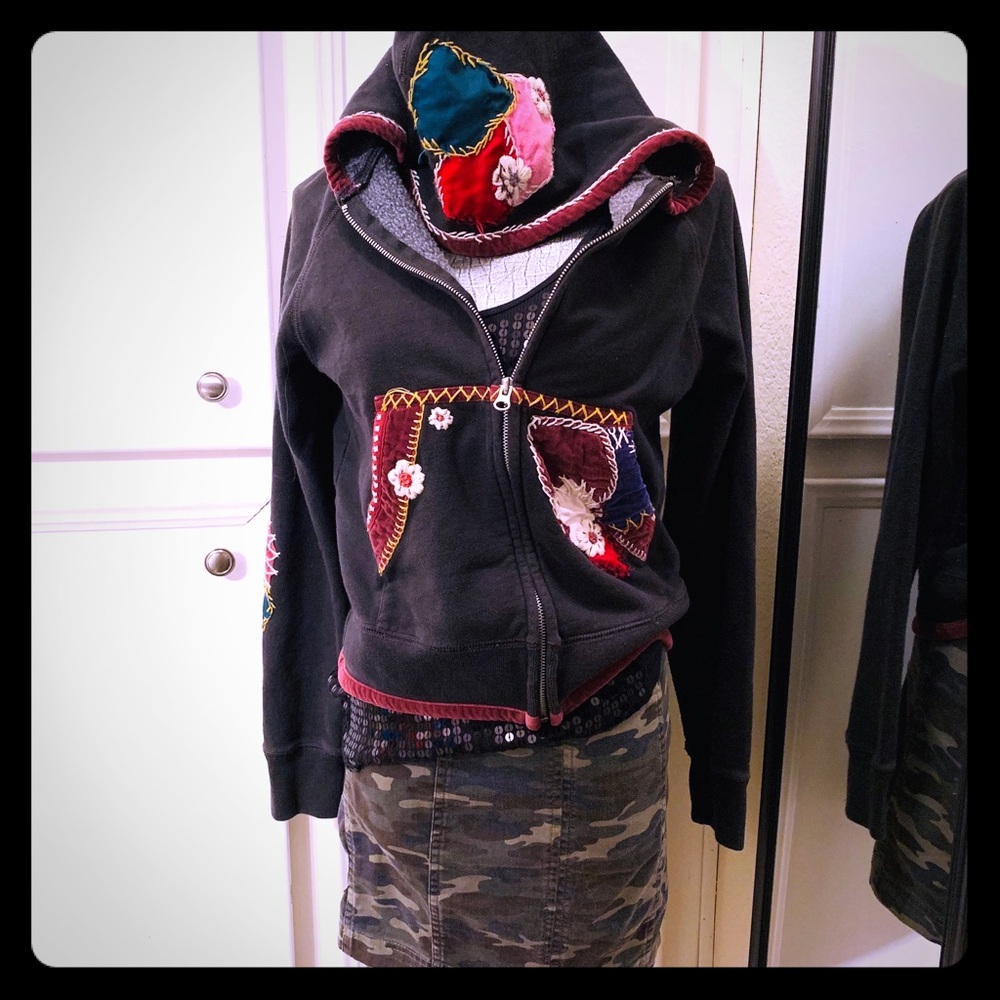 Lucky Brand Zip Front Hoodie